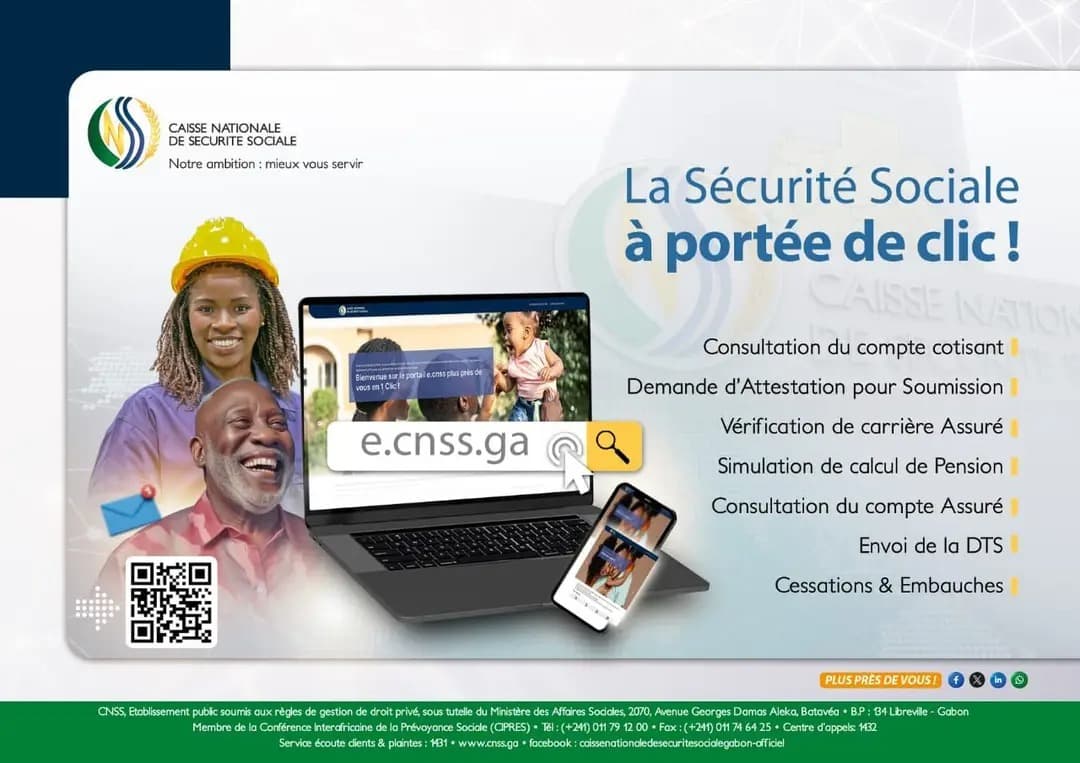 Gabon : La CNSS passe au  digital