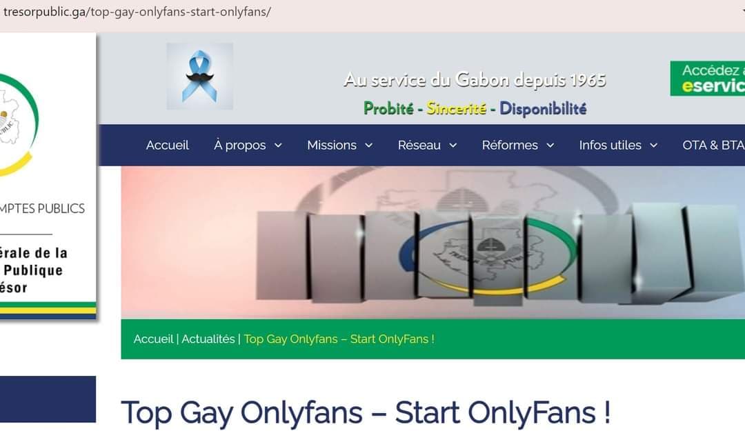 Possible bug ou piratage sur le site internet du Trésor Public du Gabon ?