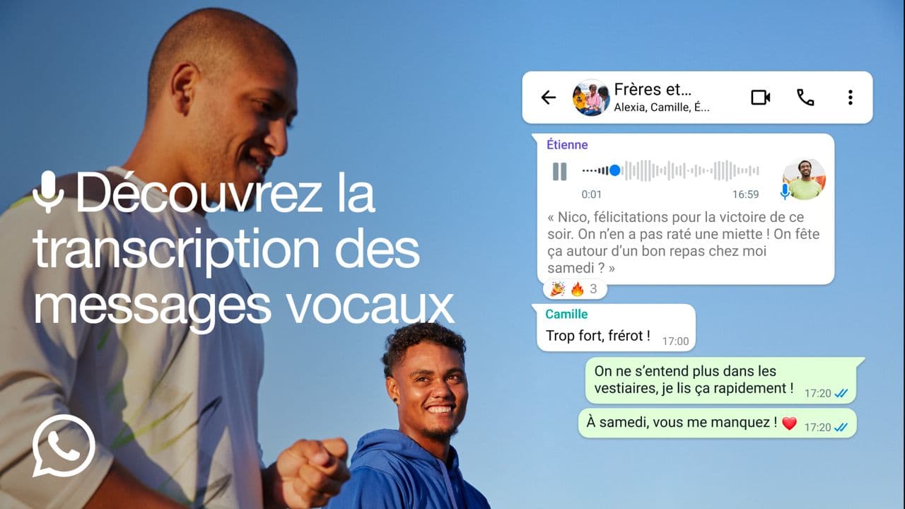 WhatsApp permet désormais de transcrire les notes vocales en texte !